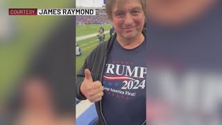 Bills fan told to cover up Donald Trump shirt during Bills game [upl. by Gittel]