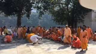 Sadhu Bhandara at Swami Dayananda Ashram in Rishikesh India [upl. by Gipson]