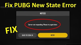 How to Fix Server Not Responding Error in New State Mobile [upl. by Eillom]