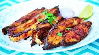 Spicy Indian Baked Fish recipe  Quick and Easy  By LearnForFun [upl. by Nivlac]