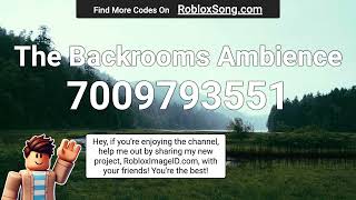 The Backrooms Ambience Roblox ID [upl. by Nealy901]