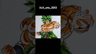 how to draw broly the legendary from Dragon Ball Z anime drawing broly goku gageta arts [upl. by Idaf]