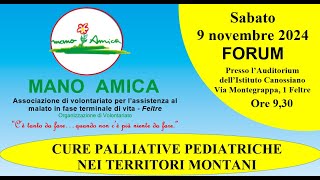 registrazione forum Mano Amica Feltre 9 11 24 [upl. by Lleneg]