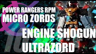 Power Rangers RPM Micro Zords reviews combo special pt 10 Engine Shogun Ultrazord [upl. by Joacima]