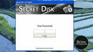 Free Secret Disk To Create Hidden Partition For Protecting Private Files by Britec [upl. by Cloe]