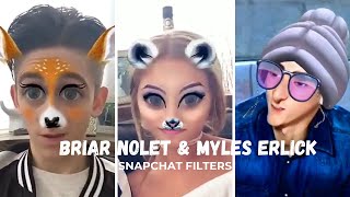 Briar Nolet amp Myles Erlick  Snapchat Filters [upl. by Fachini128]