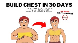 Build Bigger Chest In 30 Days At Home  Chest Workout Day 2930 [upl. by Eraste]