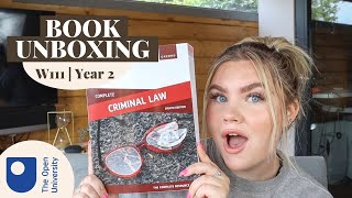 Open University book unboxing  W111  Criminal Law amp The Courts [upl. by Pren621]