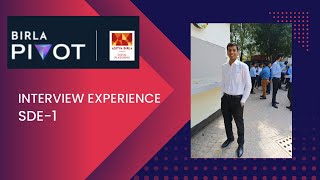 Birla Pivot Interview Experience  Aditya Birla Group  Interview Experience  SDE1 [upl. by Oswald950]