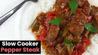 Slow Cooker Pepper Steak [upl. by Abbate]