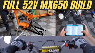 Full 52V Razor MX650 Electric Dirt Bike Build Recap [upl. by Rachael952]