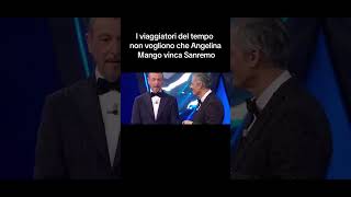 I viaggiatori del tempo non vogliono che Angelina mango vinca Sanremo geolier sanremo italy 2024 [upl. by Sterner811]