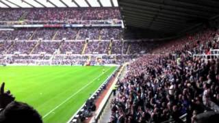 Newcastle Sunderland Derby 51 Oct 2010 Live on Iphone4 [upl. by Lorrin]