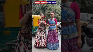 Foreigners Enjoying Indian Culture amp Krishna Bhakticultureindiakrishnabhaktishortsviral [upl. by Desiree387]