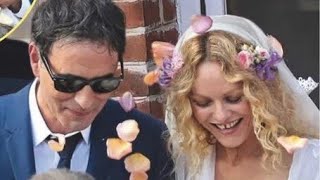 Vanessa Paradis a 50 ans  son mariage dans une sublime robe blanche [upl. by Furlani932]