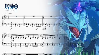 原神 終焉のフィナーレピアノソロ楽譜 Genshin Impact Caelestinum Finale Termini Piano Solo Arr＋Sheet Music [upl. by Aiclef]