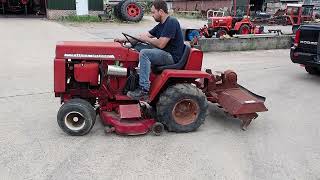 Wheel Horse D200  HappyOldIron Antique tractors in Belgium [upl. by Adnirolc]