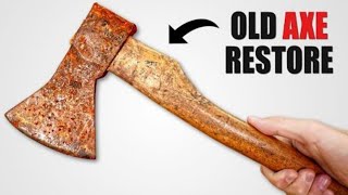 ASMR Axe Restoration Transforming a Rusty Old Axe to LikeNew axe rusty old restore [upl. by Wimsatt146]