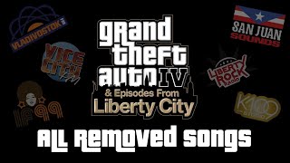 All Removed Songs from GTA IV amp EFLC 2018 Release [upl. by Novit]