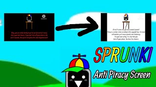 FIRST VIDEO OF SPRUNKI Sprunki Anti Piracy Screen BAD ENDING [upl. by Ybroc]