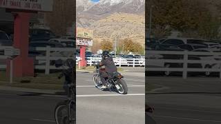 ‼️☠️Hog wheelie💀‼️harleydavidson harley wheelie awesome viralvideo viralshort funny [upl. by Noreik351]