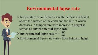 Environmental lapse rate  Adiabatic lapse rate  Environmental engineering  Air pollution [upl. by Anerahs757]