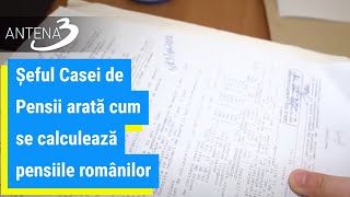 Șeful Casei de Pensii arată cum se calculează pensiile românilor [upl. by Laon]