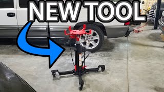 New Tool for the Shop Sunex Transmission Jack [upl. by Hepza722]