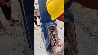 Reinforced concrete crash barrier casting process [upl. by Eppesuig]