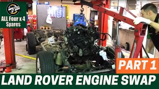 Land Rover Discovery 4 Engine Swap Replacement  PART 1 [upl. by Aniryt]