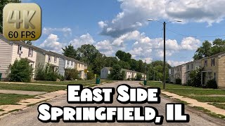 Driving Around Springfield Illinois Hood  East Side in 4k Video [upl. by Feerahs]