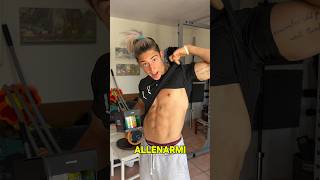 DEFINIZIONE💪🏻 allenamento cut homegym palestra addominali forza preworkout creatina gym [upl. by Calondra]