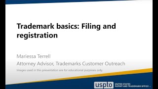 USPTO Community College Pilot Filing for federal trademark registration [upl. by Gena260]