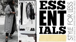 15 CLOSET ESSENTIALS  BASICS EVER PLUS GIRL NEEDS FOR A KILLER WARDROBE I PLUS SIZE FASHION [upl. by Ernestine]