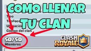 COMO HACER CRECER TU CLAN RAPIDO Clash Royale [upl. by Hsot]