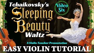 Violin Tutorial  Sleeping Beauty Waltz  Tchaikovsky Part 6  Summary [upl. by Naleek262]