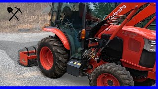 Gravel Driveway Maintenance With a Box Blade [upl. by Lyn]