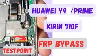 Huawei Y9 Prime  SKTL21  Frp Remove By Test Point With HCU Client huawei frp [upl. by Newol]