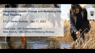 Integrating Climate amp Wellbeing into Your Teaching  CTLT Event Recording [upl. by Armilla]