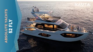 Absolute Yachts 52 FLY  POV boat tour esterni e cabine [upl. by Nylrebma]