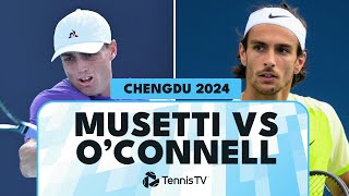 Musetti vs OConnell Thrilling Match  Chengdu 2024 Highlights [upl. by Soilissav]