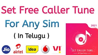 How to set free caller tune in telugu  Free caller tune in android [upl. by Jareen376]