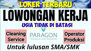 Loker Terbaru Tanpa Batas usia ll Lowongan Kerja Hari Ini [upl. by Munn]