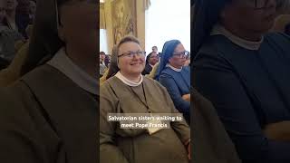 Salvatorian sisters at the Private audience with Pope Francis on 19th Sep [upl. by Ynots]