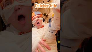 BLIPPIS a MUMMY Halloween Challenges blippi shorts [upl. by Chassin417]