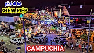 Khám phá Campuchia 19  Cuộc sống về đêm ở trung tâm thành phố Xiêm Riệp đông vui và náo nhiệt [upl. by Sadowski499]