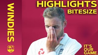 Windies vs England 2nd Test Day 2 2019  Bitesize Highlights [upl. by Ehcadroj]