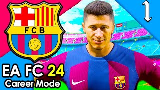 BARCELONA REBUILD FC 24 Barcelona Career Mode Gameplay 1 [upl. by Aidnyc]