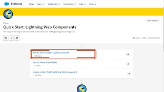 Set Up Your Salesforce DX Environment  Quick Start Lightning Web Components [upl. by Neimad]