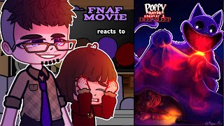 FNAF movie cast react to Poppy Playtime Chapter 3  FNAF Afton Family 💜Gacha react to TikTok [upl. by Niboc]